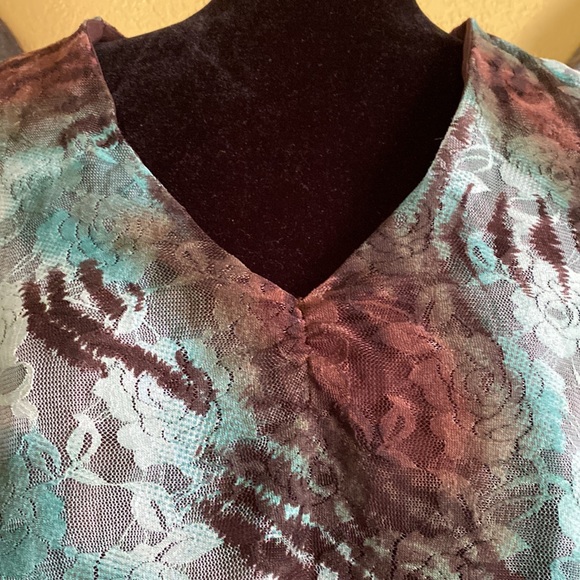 Vintage Sash Floral Lace Tank Top - Picture 4 of 8